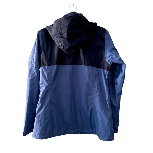 Columbia Blue Hooded Zip Rain Jacket XL NWOT 6 0470 - Picture 8 of 9